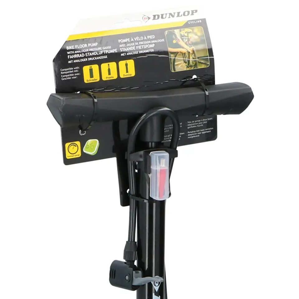 Dunlop Bicycle Floor Pump with Pressure Gauge Wasserman.eu