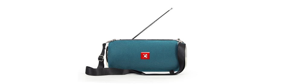 GEMBIRD PRZENOŚNY GŁOŚNIK BLUETOOTH SPK-BT-17-G FM-RADIO, WBUDOWANY MIKROFON, KOLOR ZIELONY, USB, AUX, MICROSD