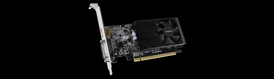Gigabyte GV-N1030D4-2GL 1.0 NVIDIA, 2 GB, GeForce GT 1030, DDR4, PCI Express 3.0, Processor frequency 1417 MHz, DVI-D ports quan