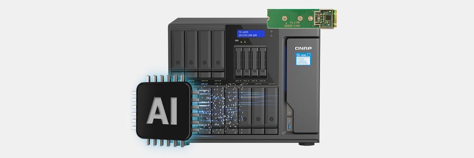 Qnap TS-1655-8G, Tower, 12 x 3.5"/2.5" SATA + 4 x 2.5" SATA, Intel Atom C5125 8C/8T, 8GB DDR4 non-ECC  (Max. 256GB), 2 x 2.5GbE, Single PSU, 550W