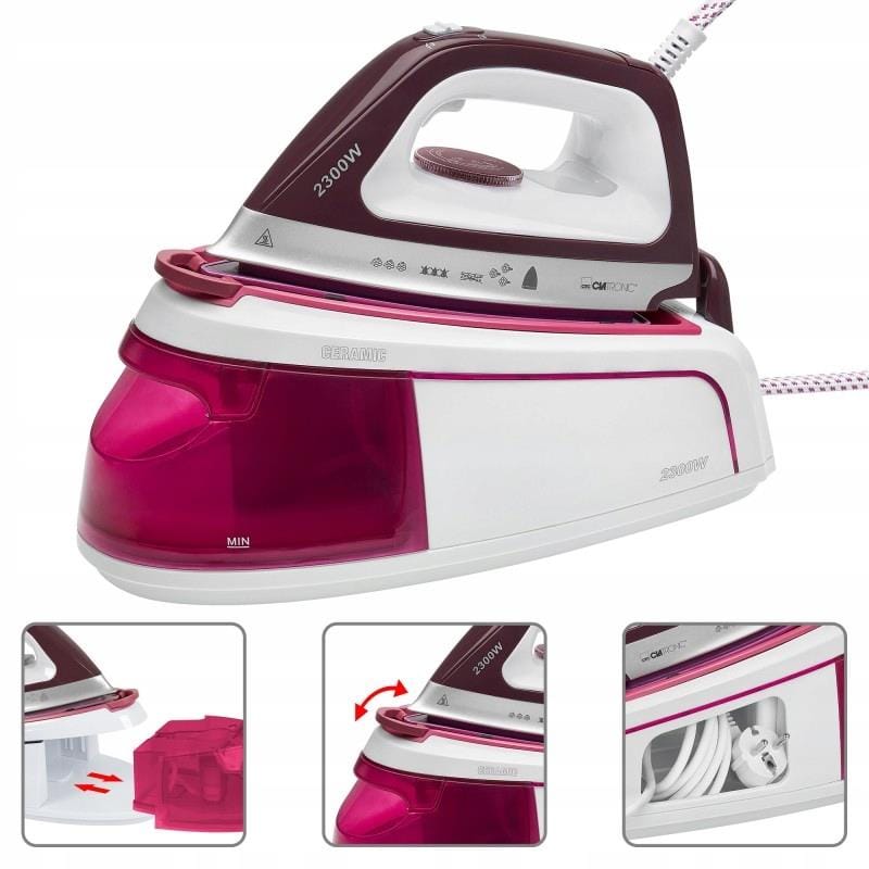 wzp ŻELAZKO PAROWE CLATRONIC DBS 3749 FIOLET