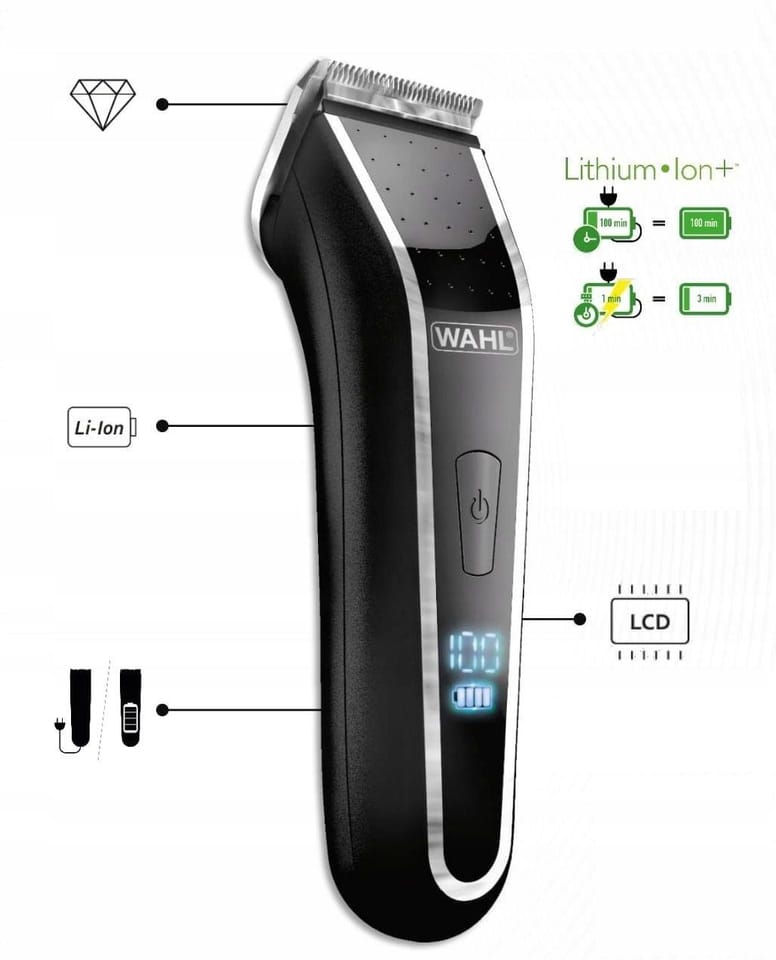 wzp MASZYNKA DO WŁOSÓW WAHL MOSER LCDS-1902