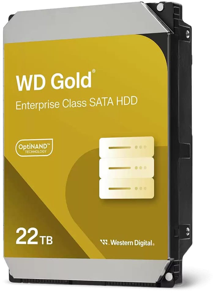 Dysk HDD WD Gold WD221KRYZ (22 TB ; 3.5"; 512 MB; 7200 obr/min)