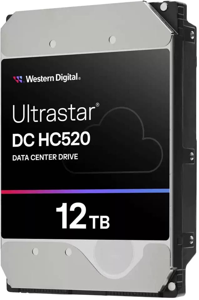 Dysk serwerowy HDD Western Digital Ultrastar DC HC520 (He12) HUH721212ALE604 (12 TB; 3.5"; SATA III)