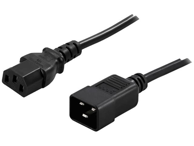 PRZEDŁUŻACZ KABLA ZASILAJĄCEGO IEC 320 C13 / C20 1,8M Lanberg