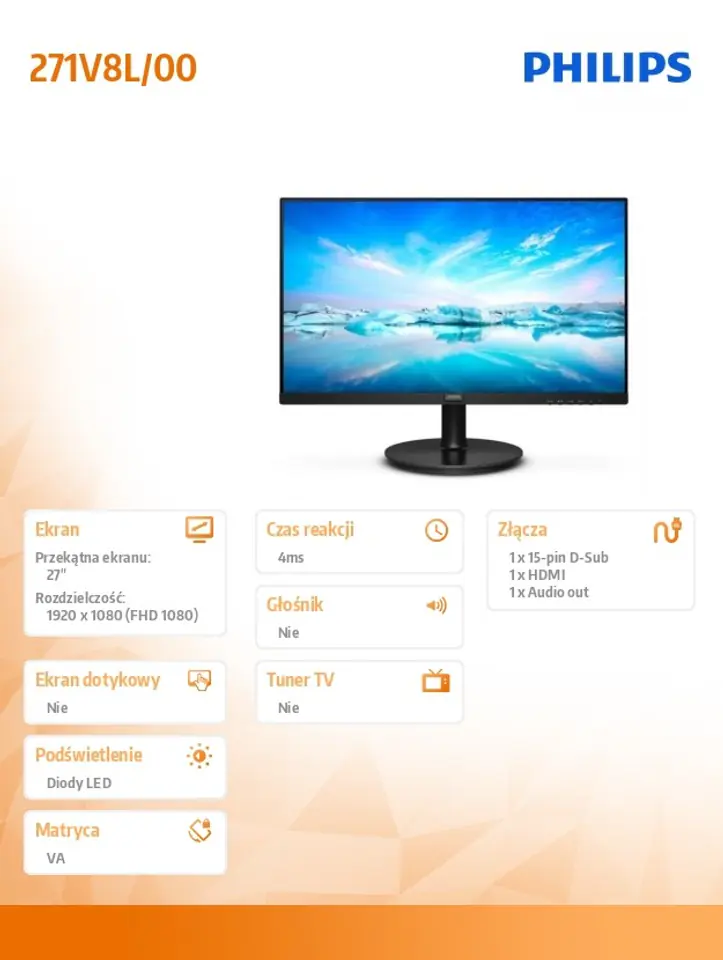 Monitor LCD monitor 271V8L/00