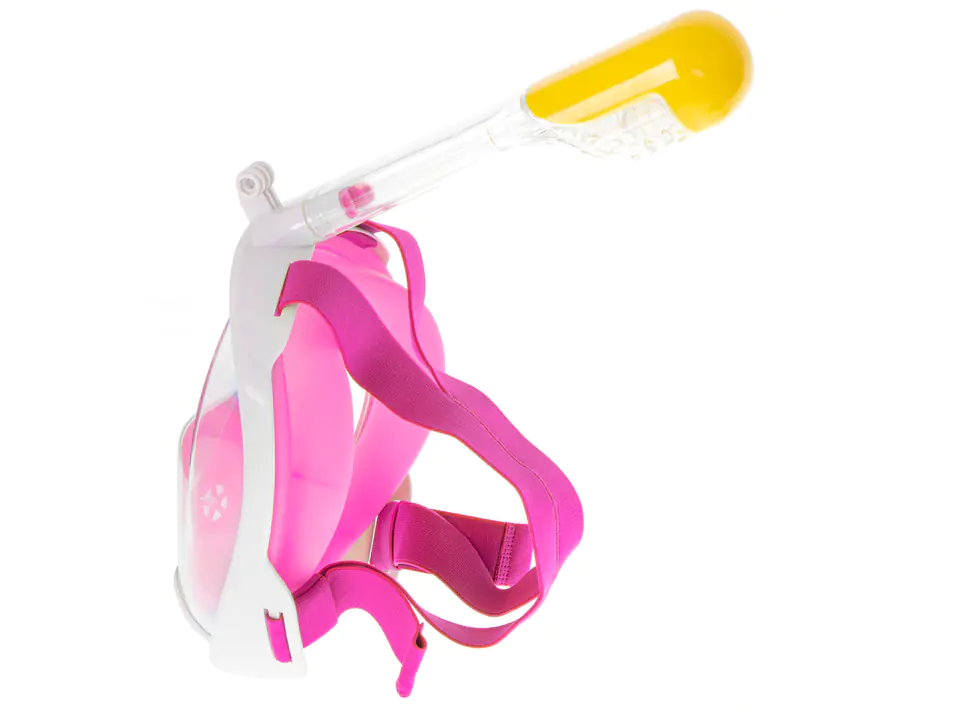 Snorkeling mask full folding S/M pink
