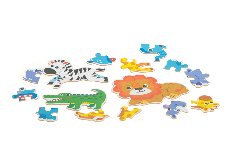 Puzzle in a can of animals safari 25 puzzles