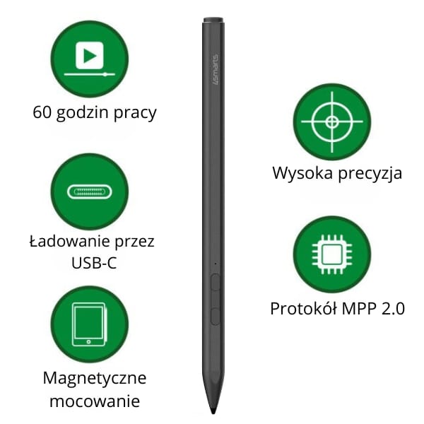 Rysik 4smarts Active Stylus Pen MPP for  Surface czarny