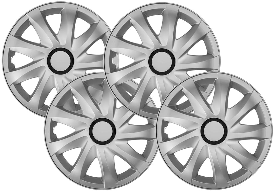 Kołpaki 4 sztuki NRM uniwersalne Kando Silver (14”)