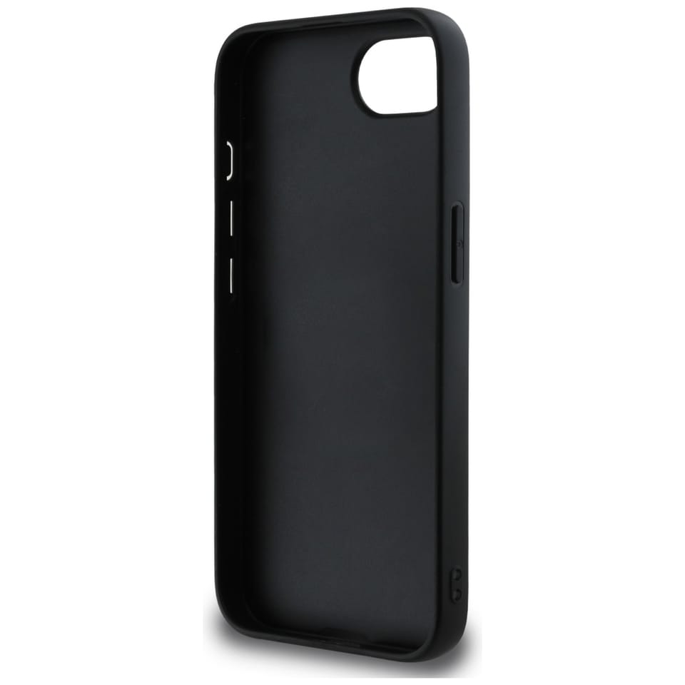 Etui DKNY Repeat Texture Pattern with    Tonal Stripe do iPhone 16e czarny