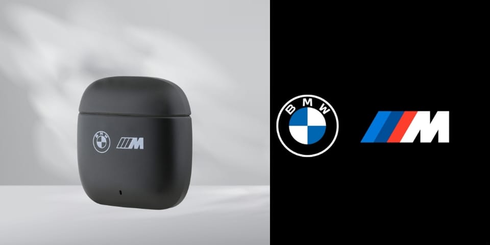Słuchawki Bluetooth TWS BMW M Metal M    Logo Print ANC-ENC czarny