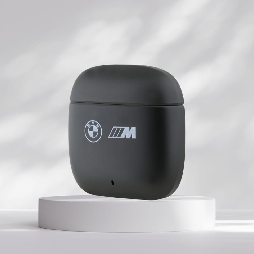 Słuchawki Bluetooth TWS BMW M Metal M    Logo Print ANC-ENC czarny