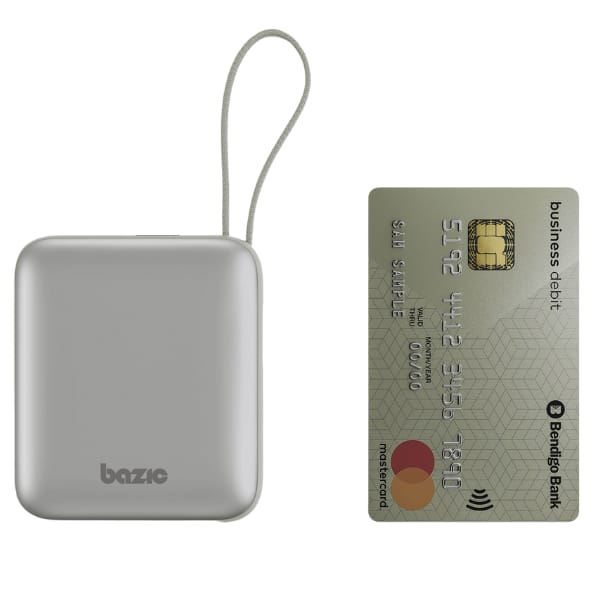 PowerBank 3w1 Bazic Fusion Mini 10000mAh kabel USB-C/Lightning szary