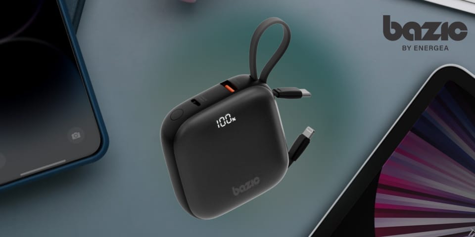 PowerBank 4w1 Bazic Fusion 10000mAh      PD20W USB-C/Lightning czarny