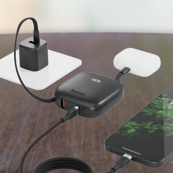 PowerBank 4w1 Bazic Fusion 10000mAh      PD20W USB-C/Lightning czarny