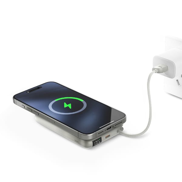 PowerBank Bazic Fusion Mag 10000mAh      MagSafe kabel USB-C szary