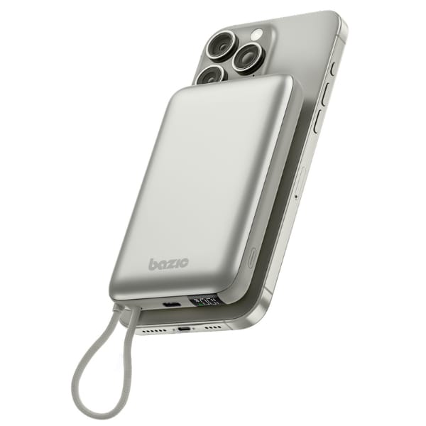 PowerBank Bazic Fusion Mag 10000mAh      MagSafe kabel USB-C szary