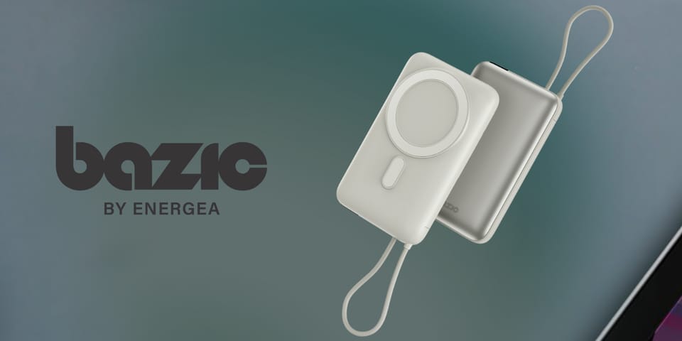 PowerBank Bazic Fusion Mag 10000mAh      MagSafe kabel USB-C szary
