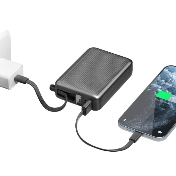 PowerBank Energea Integra Ultra 45       20000mAh kabel USB-C PD45W szary
