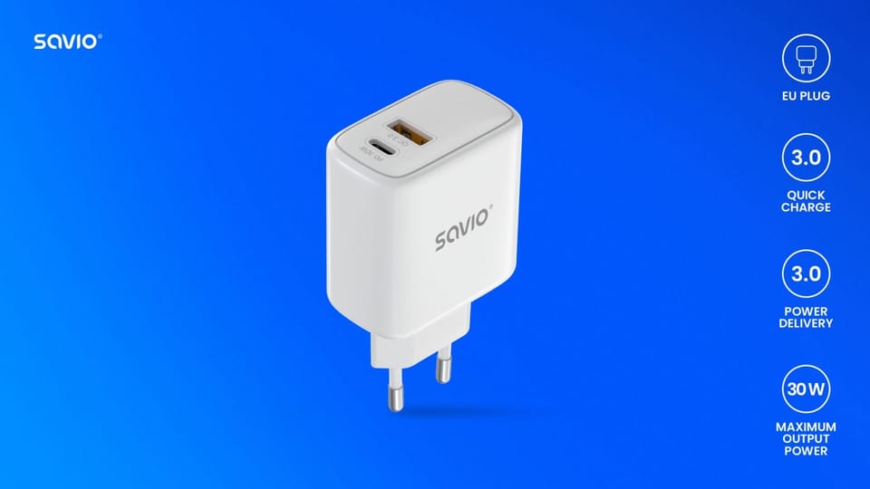 Wall charger 30W LA-10 SAVIO