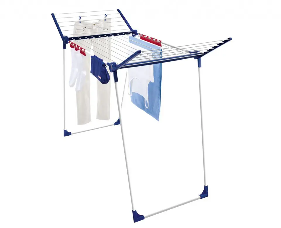 Leifheit Pegasus Metal and Plastic Clothes Drying Rack, White