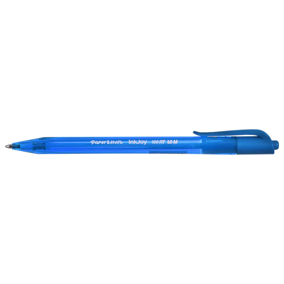 Papermate InkJoy 100 RT Blue Clip-on retractable ballpoint pen Medium