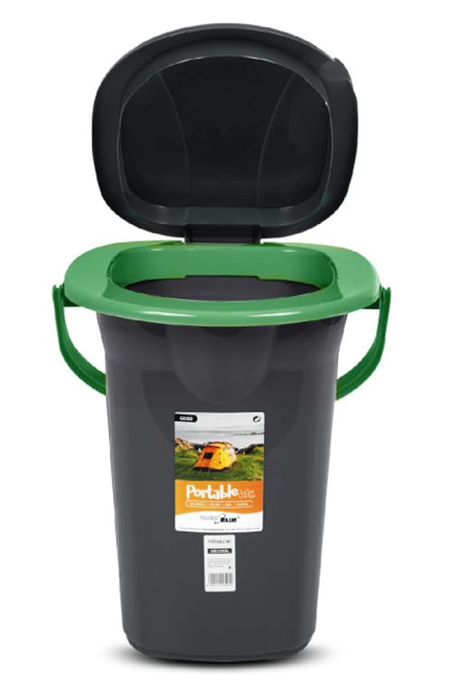 Toaleta turystyczna GreenBlue GB320BG, czarno-zielona