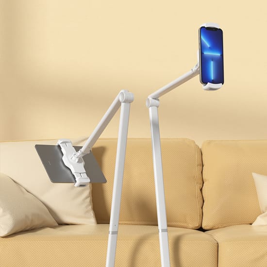 uniwersalny uchwyt tablet, kompatybilny z telefonem i tabletem, podstawka do tabletu i smartfona, stojak do urządzeń 4.7-12.9 cala, jeden uchwyt wiele urządzeń, tablet i telefon w jednym uchwycie, kompatybilny uchwyt na tablet, wielofunkcyjny stojak tablet, uchwyt do iPada i iPhone'a, tabletowy uniwersalny uchwyt
