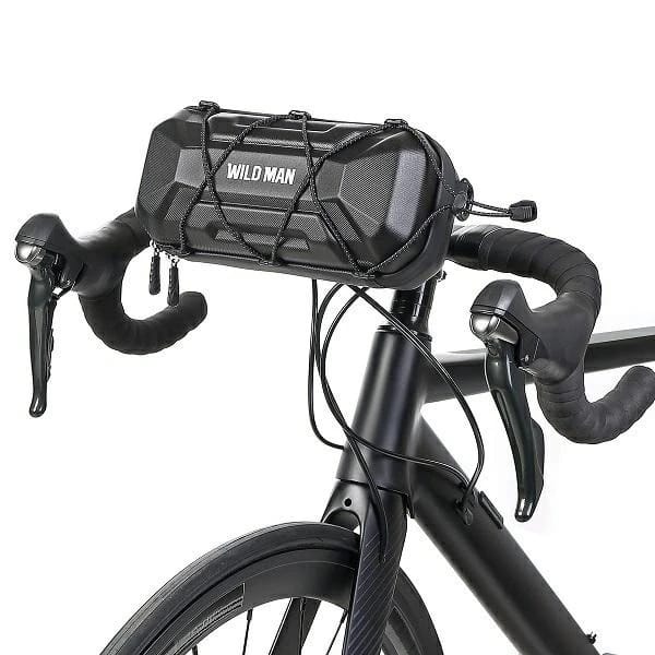 Torba rowerowa Wildman XT17 1L na mostek PU+EVA wodoodporna Czarna
