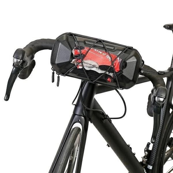 Torba rowerowa Wildman XT17 1L na mostek PU+EVA wodoodporna Czarna