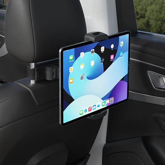 uchwyt stabilny na wybojach, mocny uchwyt na tablet do auta, Spacetronik SPE-M22