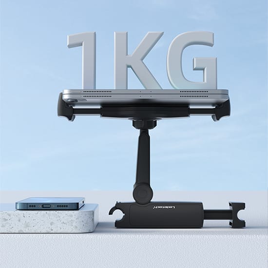 uchwyt do tabletu samochód udźwig 1 kg, uchwyt zagłówkowy tablet mocny, spacetronik spe-m22 stabilny