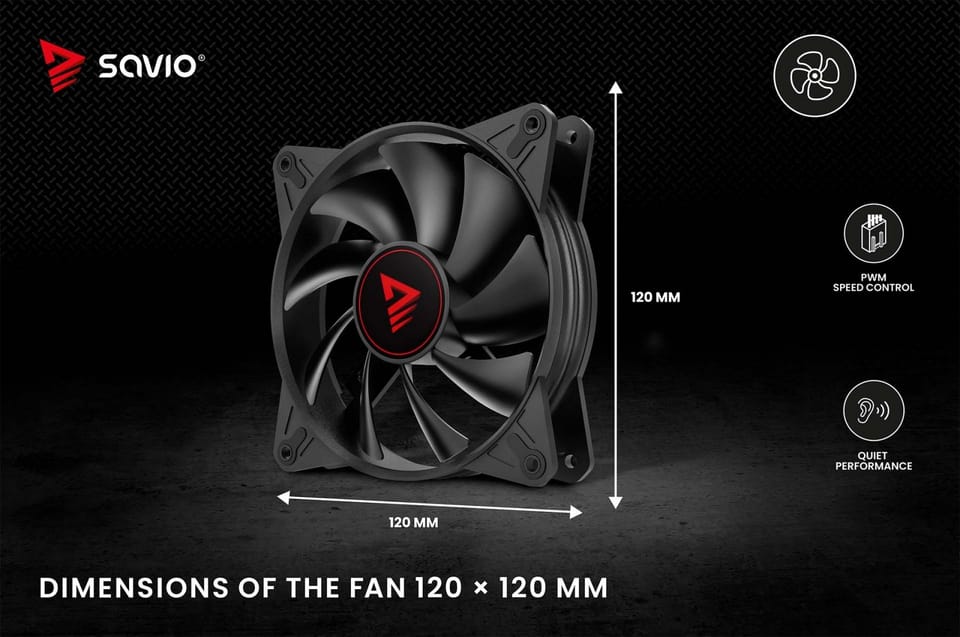 Fan BLADE 120mm 4-pin SAVIO