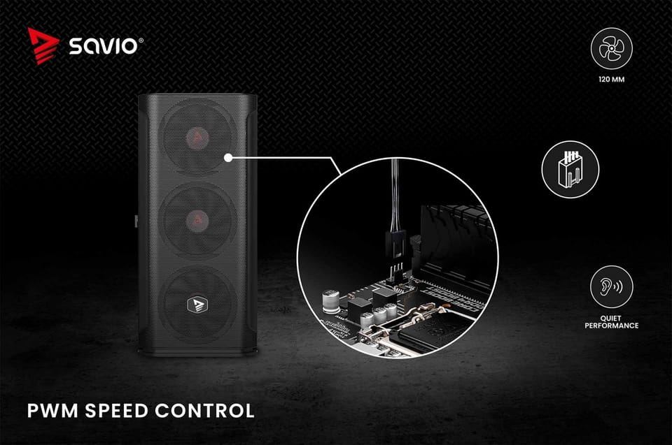 Fan BLADE 120mm 4-pin SAVIO