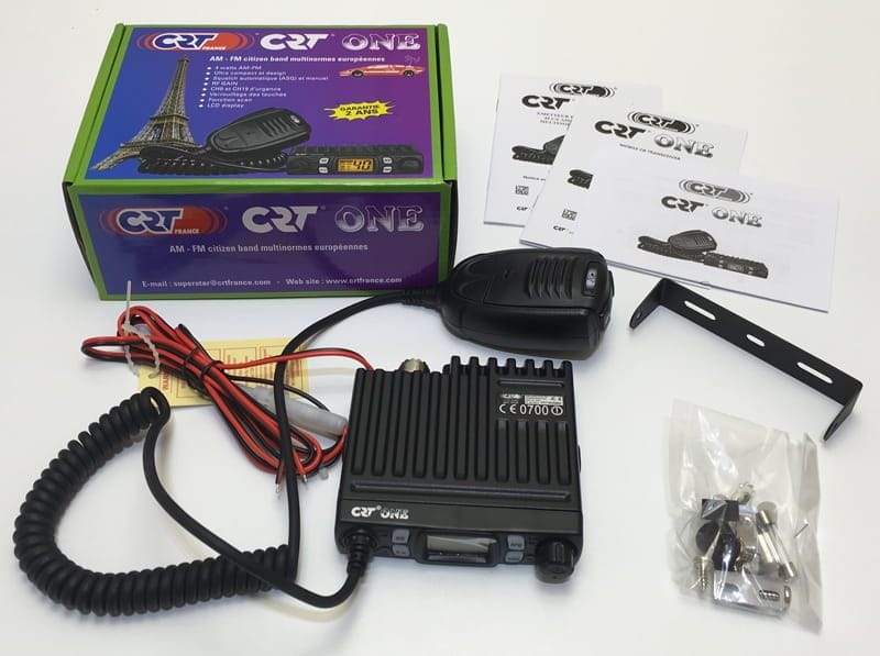 Radio CB CRT ONE mini 10cm AM FM ASQ Vox