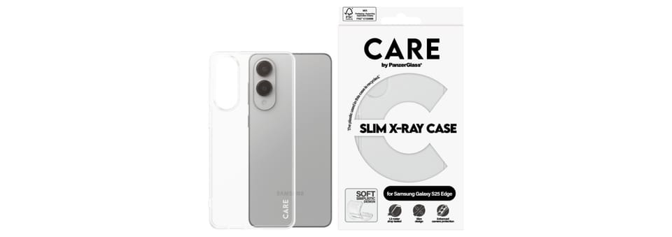 Etui CARE by PanzerGlass Fashion X-Ray   do Samsung Galaxy S25 Edge przezroczysty