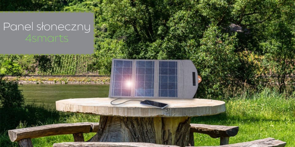 Panel słoneczny 4smarts VoltSolar 20W    2xUBS-A szary