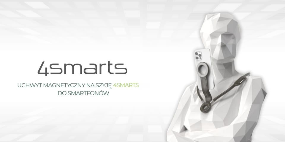 Uchwyt magnetyczny na szyję 4smarts POV  do smartfonów antracyt
