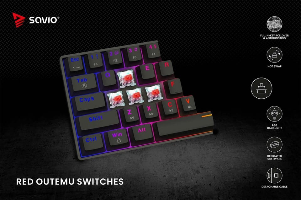 BLACKOUT X2 RED SAVIO