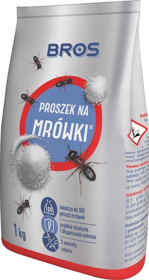 Proszek na mrówki 1kg worek BROS