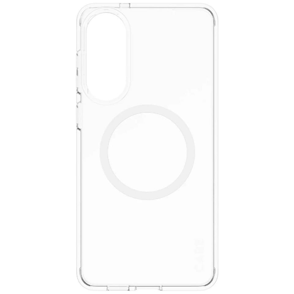 Etui CARE by PanzerGlass Flagship Urban  Combat White QI do Samsung Galaxy S25 Edge przezroczysty