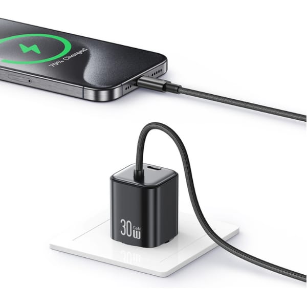 Ładowarka sieciowa USAMS JC Series CC264 30W GaN Mini Fast Charge 2xUSB-C biały