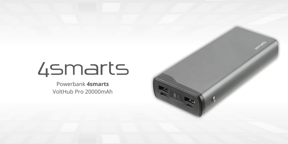 Powerbank 4smarts VoltHub Pro 20000mAh   22.5W QC PD gunmetal