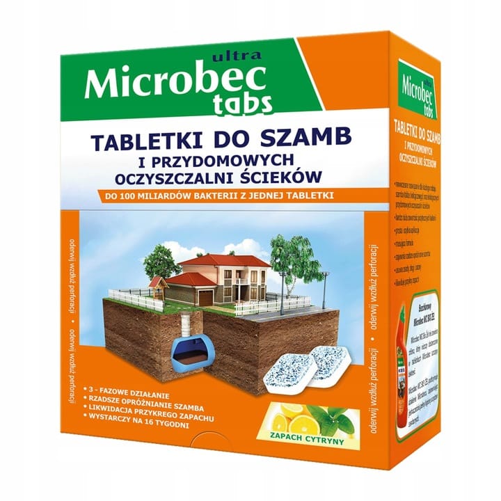 Tabletka do szamb (16 sztuk) Microbec ULTRA BROS