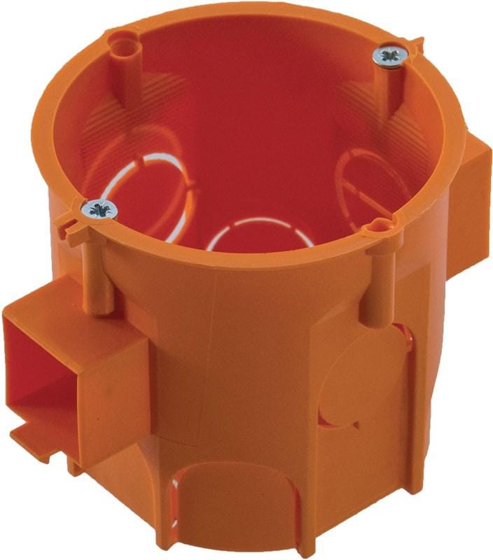 Puszka instalacyjna PK60 Lux głęboka z wkrętami pomarańczowa A.0006LP /110szt./