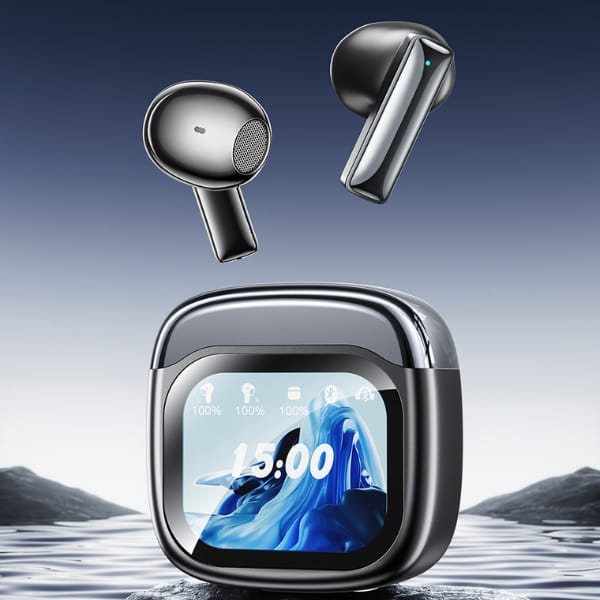 Słuchawki bezprzewodowe AWEI TP100 ENC   Bluetooth 5.4 TWS + stacja dokująca czarny