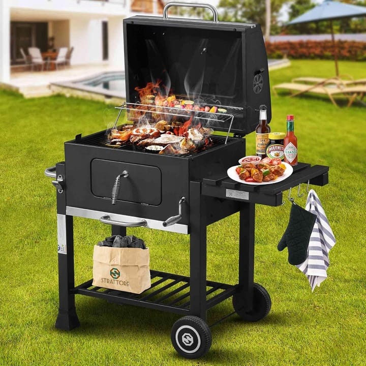 Grill ogrodowy zamykany żeliwny ruszt. Deluxe GQ11