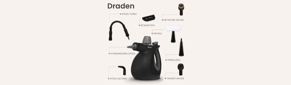 Myjka ciśnieniowa parowa Zeegma Draden 1000W