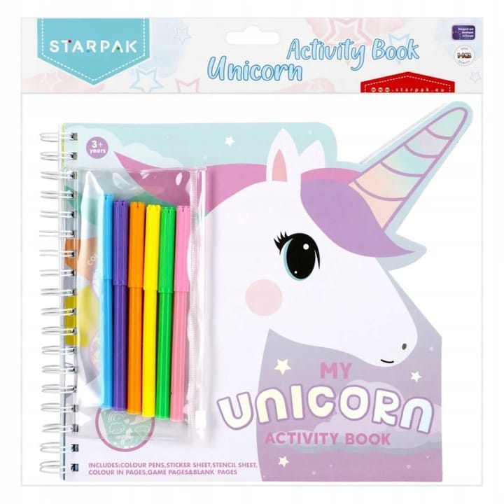Zestaw kreatywny do kolorowania + pisaki UNICORN 497702 STARPAK